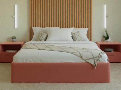 Кровать Lonax Белла велюр Dolly-17 (с основанием)