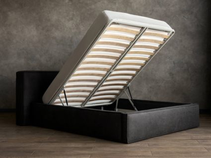 Кровать Сонум Europa Экокожа Бежевый перламутровый (с подъемным механизмом) 200х190