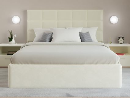 Кровать Lonax Адель велюр Dolly-17 (с подъемным механизмом) 180х190