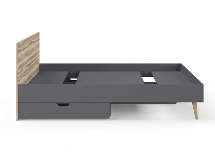 Кровать Сонум Ines Ясень ориноко + графит 90х190