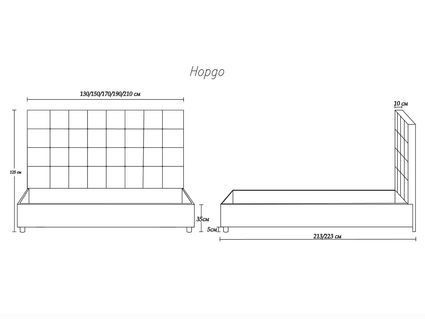 Кровать Димакс Нордо Опал с подъемным механизмом 200х190