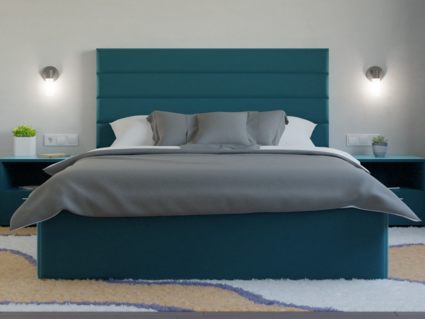 Кровать Lonax Кармела велюр Dolly-13 (с основанием) 140х190