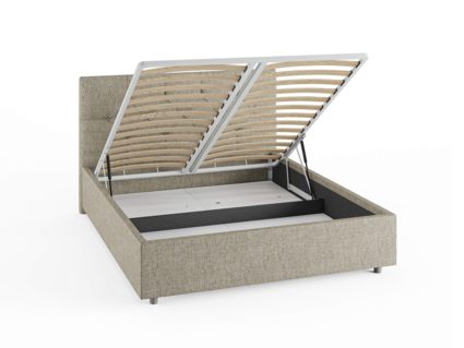 Кровать Сонум Bari Рогожка Мокко (с подъемным механизмом) 160х190