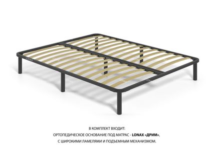 Кровать Lonax Адель велюр Dolly-17 (с подъемным механизмом) 180х190